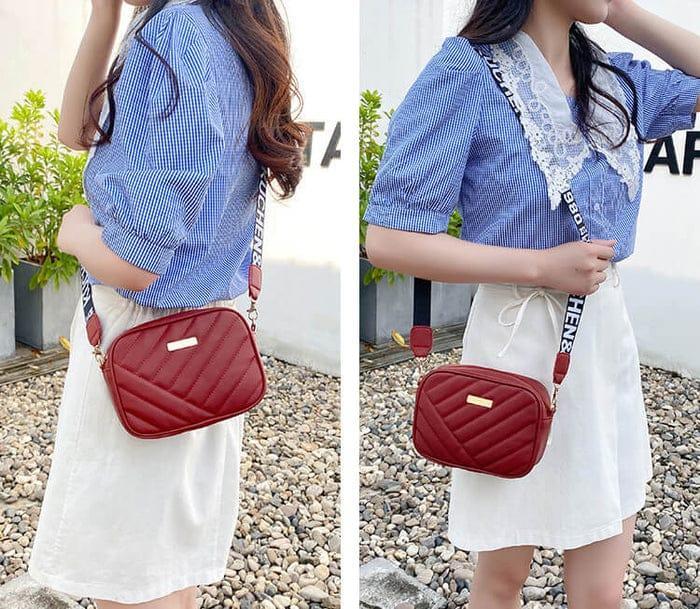 Versatile PU Leather Crossbody Shoulder Bag for Girls